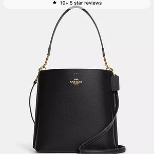 Coach - Mollie Bucket Bag in Black/Gold